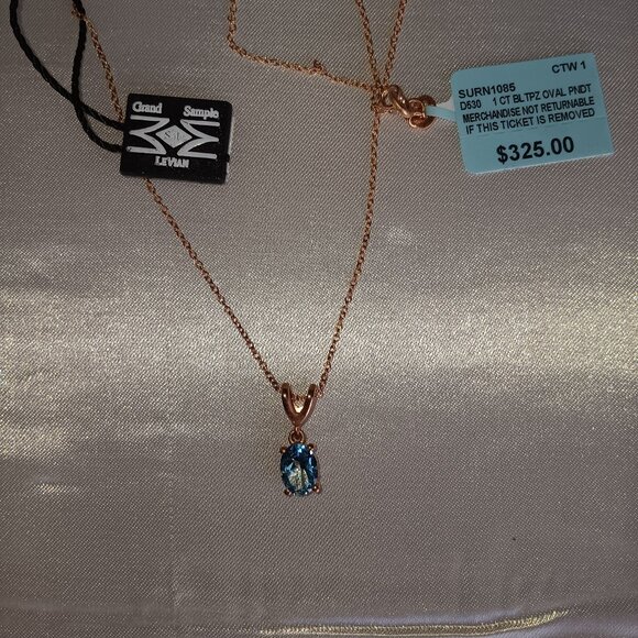New Le Vian® 1 ct. t.w. Ocean Blue Topaz pendant - Picture 2 of 4